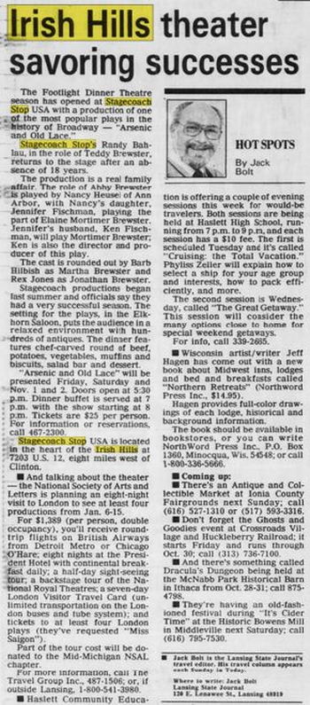 Stagecoach Stop - Oct 1991 Dinner Theater Opens Up (newer photo)